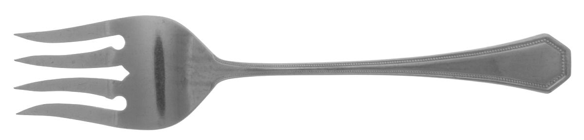 Key Largo (Stainless) Medium Solid Cold Meat Serving Fork by Reed & Barton-1