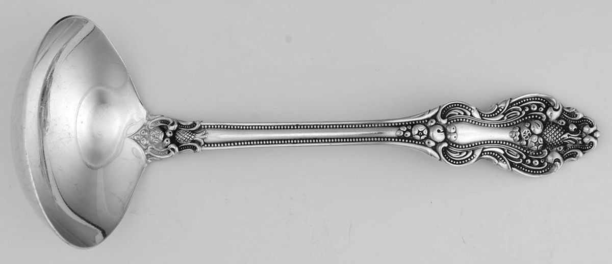 King Francis (Silverplate, 1975) Solid Gravy Ladle by Reed & Barton-1