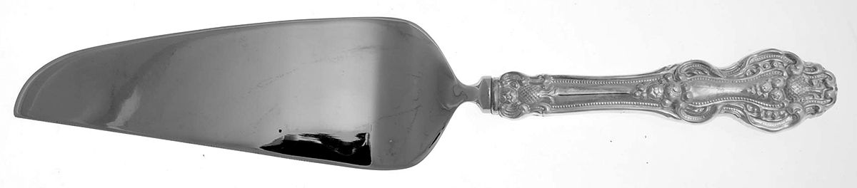 King Francis (Silverplate, 1975) Pie & Cake Server with Stainless Blade by Reed & Barton-1