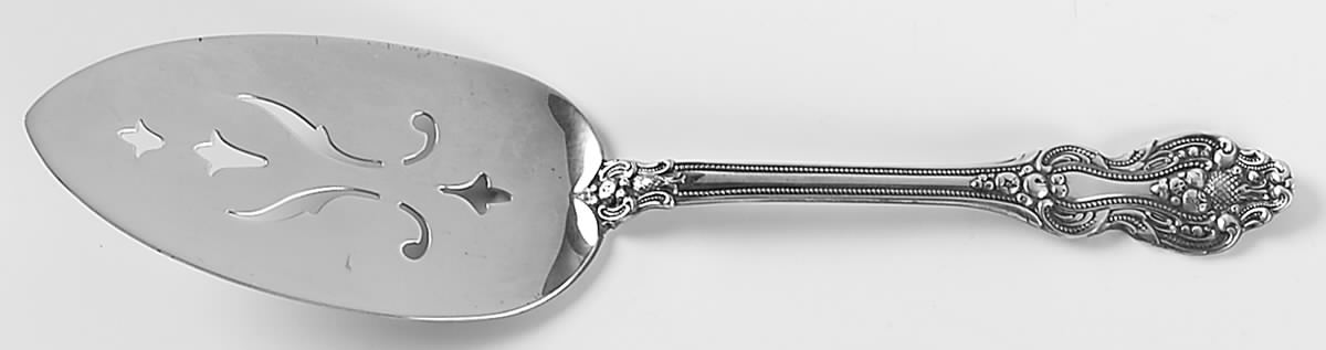 King Francis (Silverplate, 1975) Solid Pierced Pie Server by Reed & Barton-1