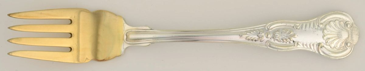 Kings (Silverplate, 1985) Individual Solid Fish Fork by Reed & Barton-1