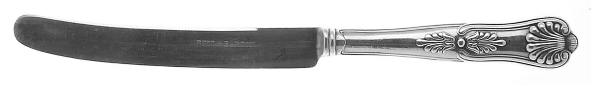 Kings (Silverplate, 1985) Orange Knife with Silverplate Blade by Reed & Barton-1