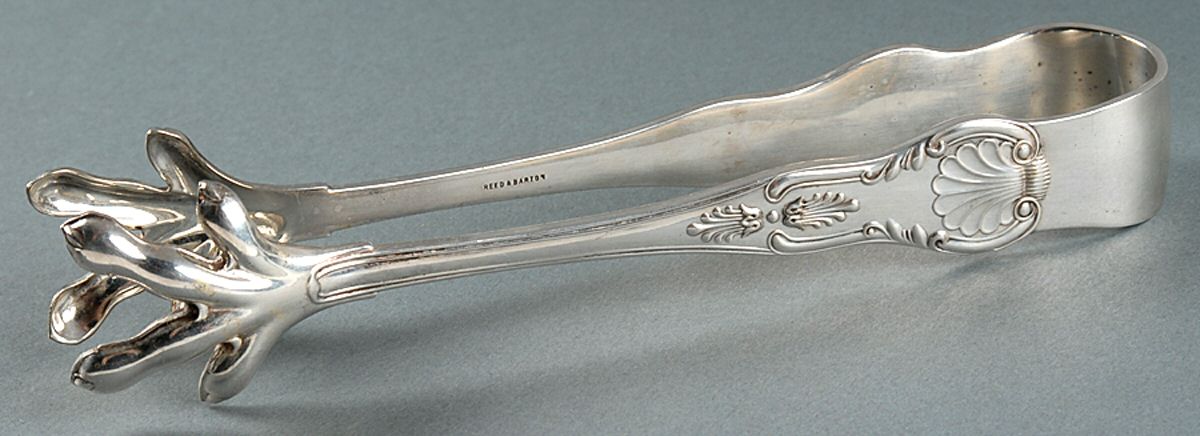 Kings (Silverplate, 1985) Large Ice Serving Tongs by Reed & Barton-1
