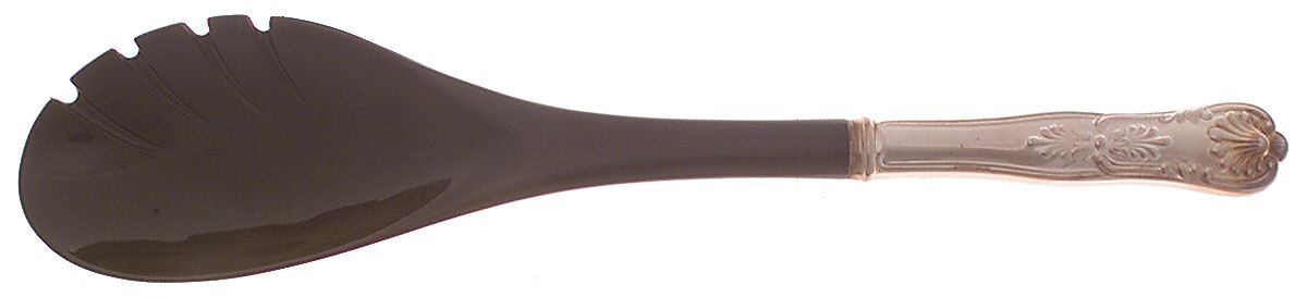 Kings (Silverplate, 1985) Salad Serving Fork with Plastic Prongs by Reed & Barton-1