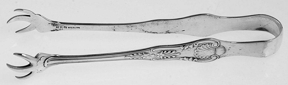 Kings (Sterling, 1890) Large Sugar Tongs by Reed & Barton-1