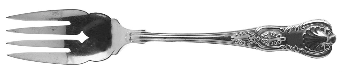 Kings (Sterling, 1890) Small Individual Solid Fish/Salad Fork by Reed & Barton-1