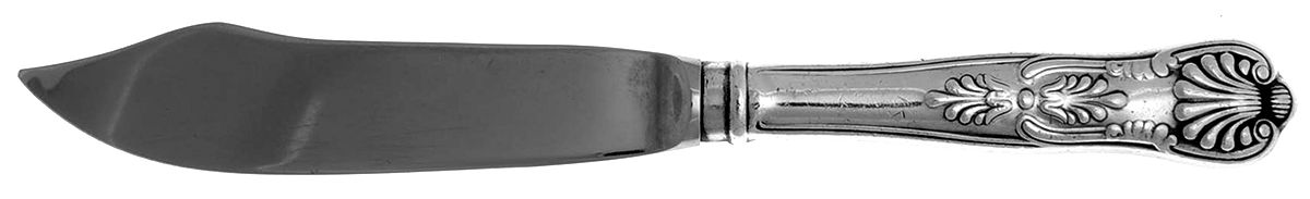 Kings (Silverplate, 1900) Individual Fish Knife with Stainless Blade by Reed & Barton-1