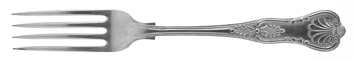 Kings (Silverplate, 1900) Fork by Reed & Barton-1