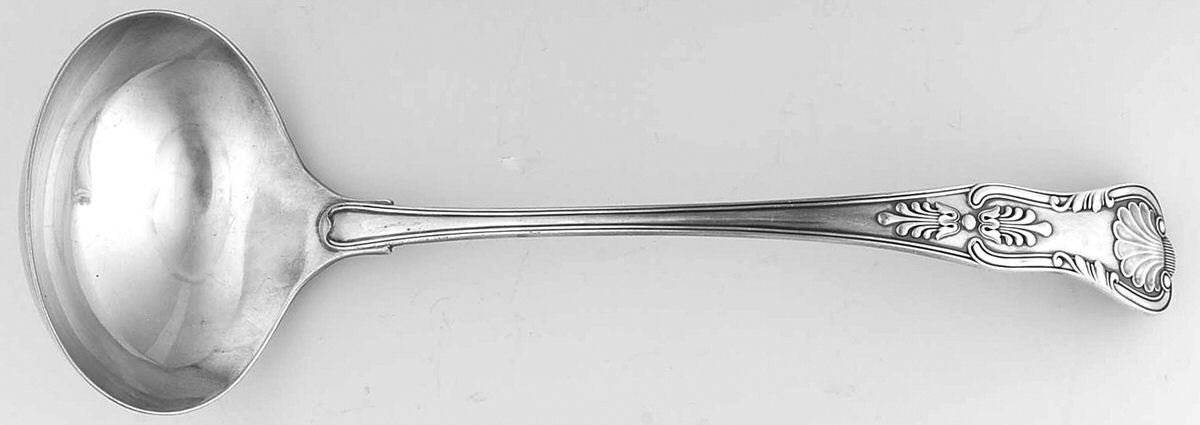 Kings (Silverplate, 1900) Solid Soup Ladle by Reed & Barton-1