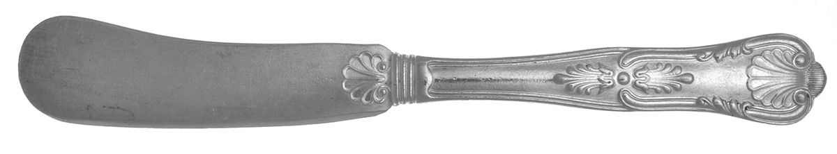 Kings (Silverplate, 1900) Flat Handle Butter Spreader by Reed & Barton-1