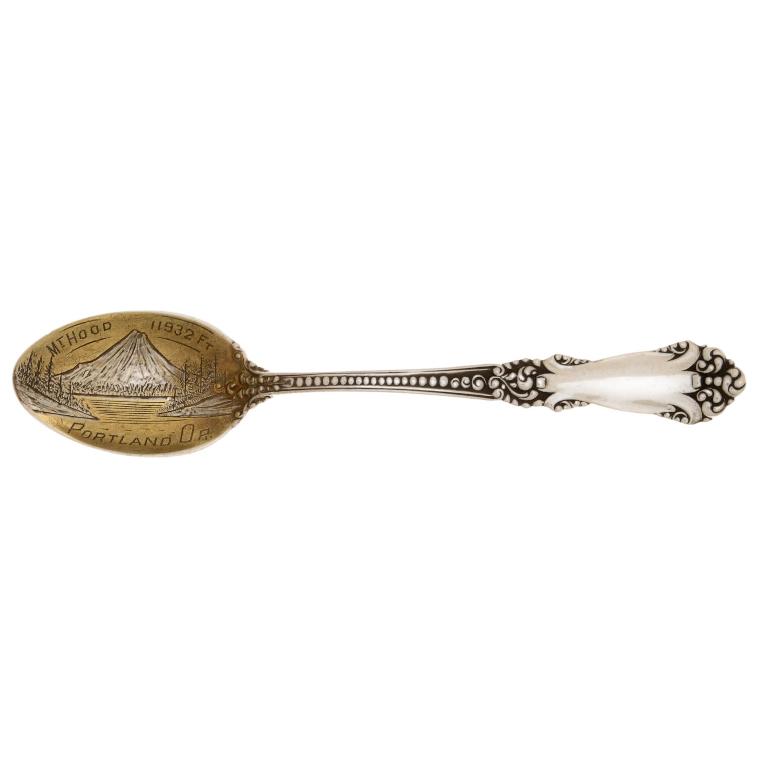 La Marquise (Sterling, 1895) Souvenir Spoon (Five O'Clock) by Reed & Barton-1