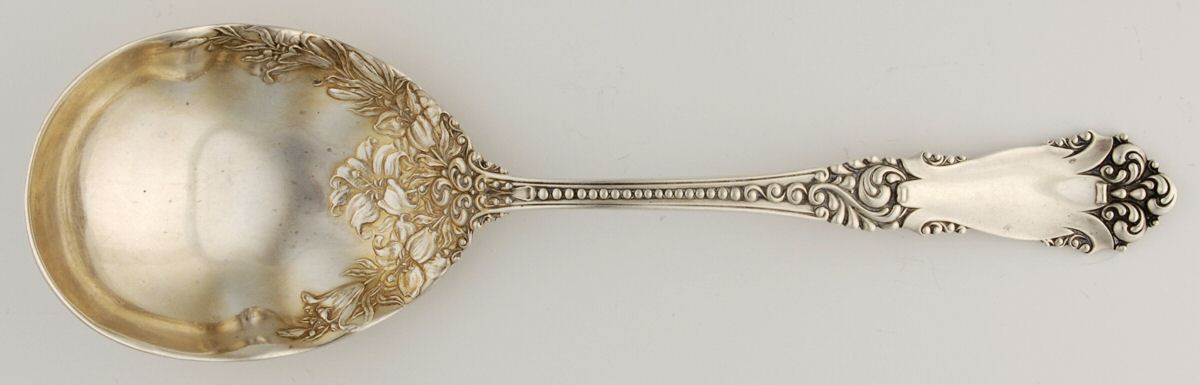 La Marquise (Sterling, 1895) Small Solid Berry/Casserole Spoon by Reed & Barton-1