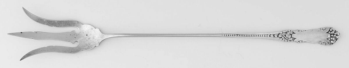 La Marquise (Sterling, 1895) Large Lettuce Serving Fork by Reed & Barton-1