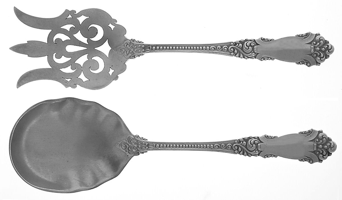 La Marquise (Sterling, 1895) (2 Pc) Solid Salad Set by Reed & Barton-1
