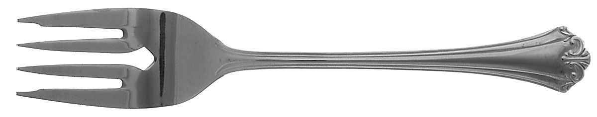 L'Amour (Stainless) Medium Solid Cold Meat Serving Fork by Reed & Barton-1