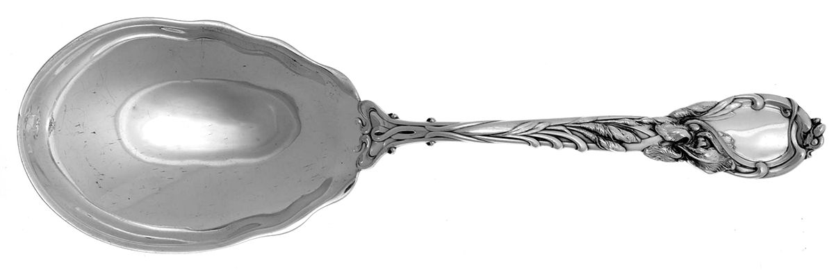 La Parisienne (Sterling, 1902) Vegetable Serving Spoon (Solid) by Reed & Barton-1