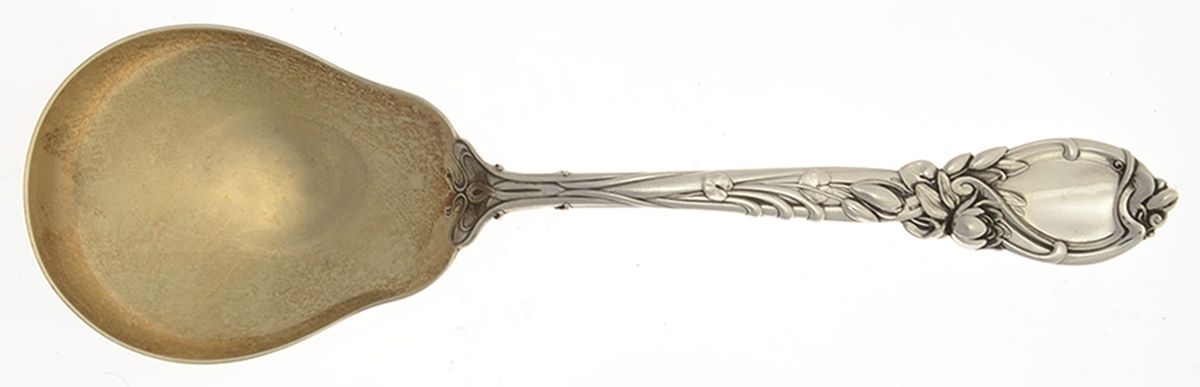 La Parisienne (Sterling, 1902) Preserve Spoon by Reed & Barton-1