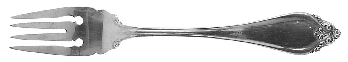La Perle (Sterling, 1902) Small Individual Solid Fish/Salad Fork by Reed & Barton-1