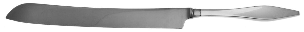 Lark (Sterling, 1960) Wedding Cake Knife with Stainless Blade HC by Reed & Barton-1