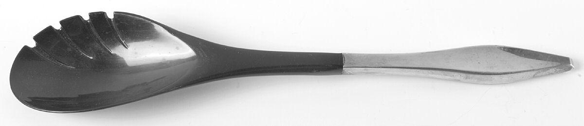 Lark (Sterling, 1960) Salad Serving Fork with Plastic Prongs by Reed & Barton-1