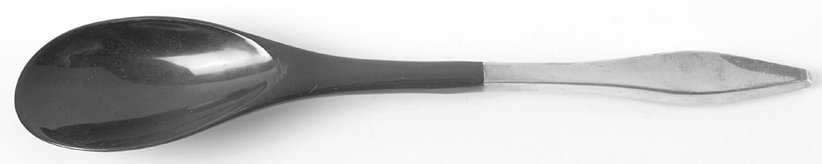 Lark (Sterling, 1960) Salad Serving Spoon with Plastic Bowl by Reed & Barton-1