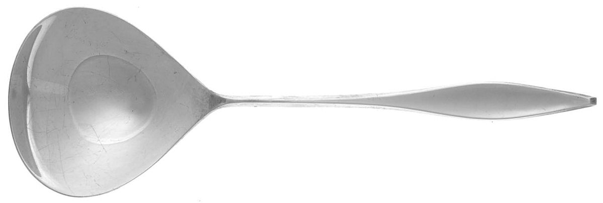 Lark (Sterling, 1960) Solid Smooth Casserole Spoon by Reed & Barton-1