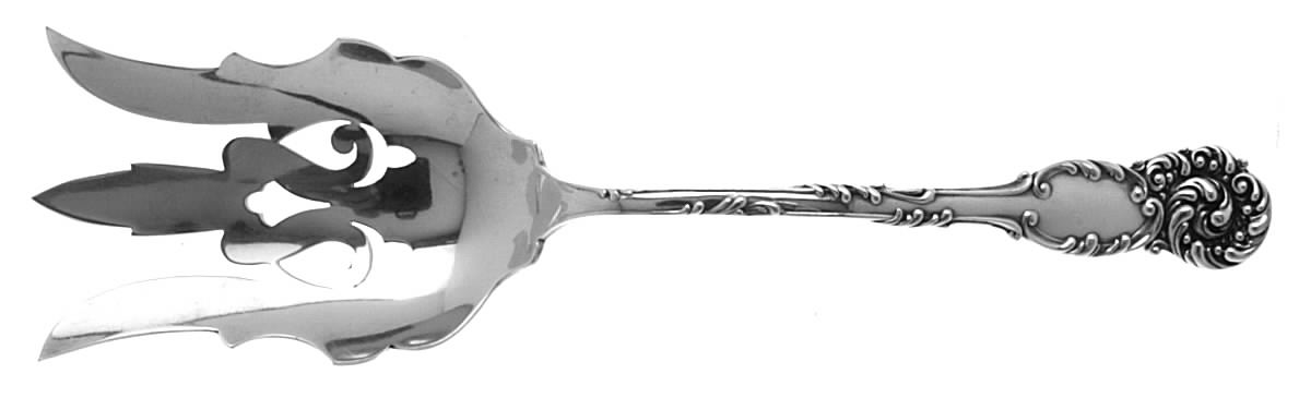La Reine (Sterling, 1893) Solid Salad Serving Fork by Reed & Barton-1