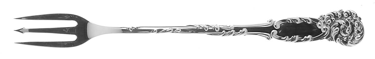 La Reine (Sterling, 1893) Cocktail/Seafood Fork by Reed & Barton-1