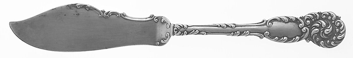 La Reine (Sterling, 1893) Flat Handle Master Butter Knife by Reed & Barton-1