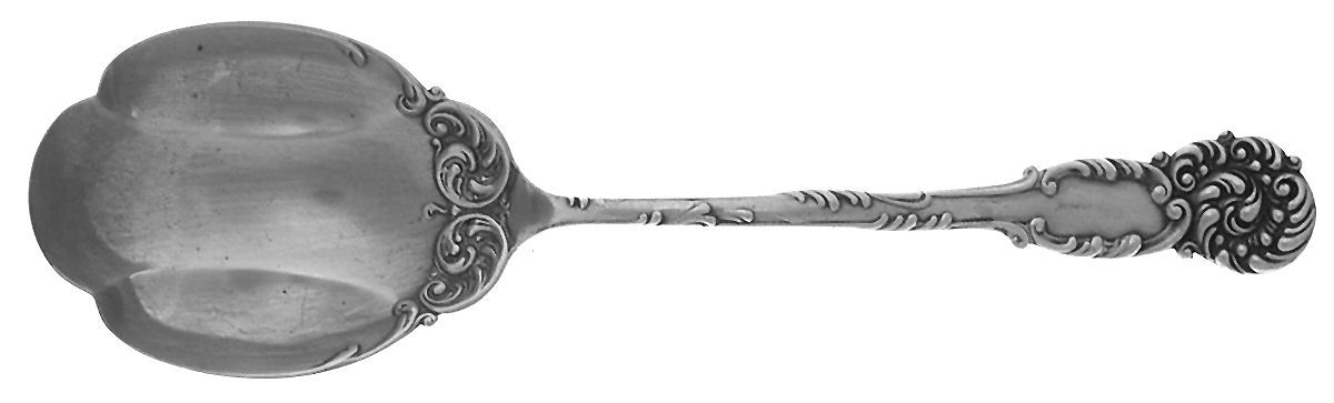 La Reine (Sterling, 1893) Preserve Spoon by Reed & Barton-1