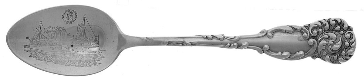 La Reine (Sterling, 1893) Souvenir Spoon (Teaspoon) by Reed & Barton-1