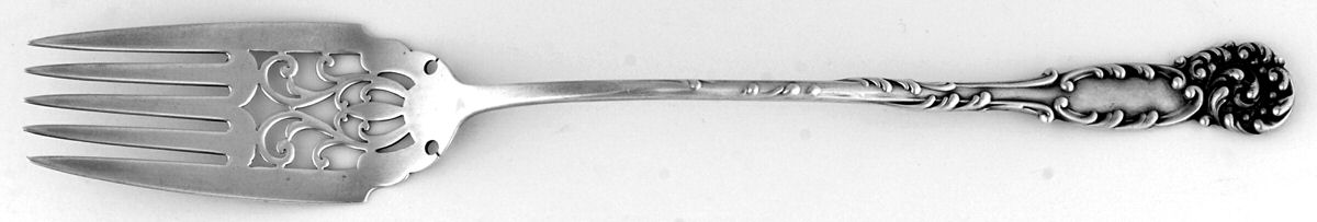 La Reine (Sterling, 1893) Cake Serving Fork by Reed & Barton-1