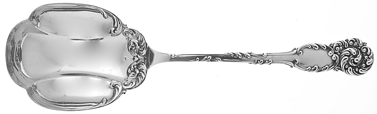 La Reine (Sterling, 1893) Small Solid Berry/Casserole Spoon by Reed & Barton-1
