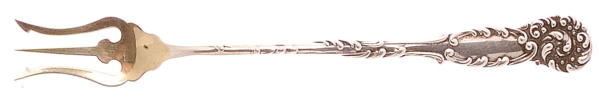 La Reine (Sterling, 1893) Old Style Pickle Fork by Reed & Barton-1