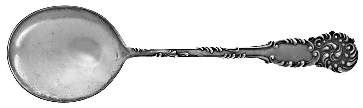 La Reine (Sterling, 1893) Round Bowl Soup Spoon (Gumbo) by Reed & Barton-1