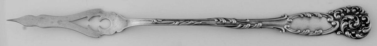 La Reine (Sterling, 1893) One Tine Butter Pick by Reed & Barton-1