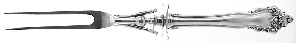 La Splendide (Sterling, 1902) Large Stainless-Prong Roast Carving Fork by Reed & Barton-1