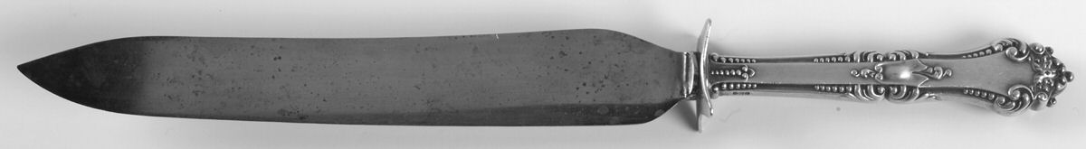La Touraine (Sterling, 1895) Large Stainless Blade Roast Carving Knife by Reed & Barton-1