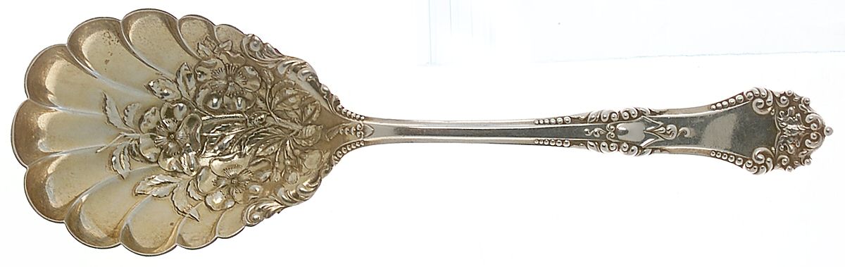 La Touraine (Sterling, 1895) Preserve Spoon by Reed & Barton-1