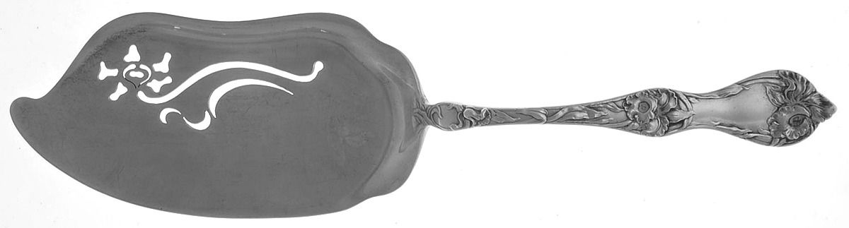 Les Cinq Fleurs (Sterling, 1900, No Monos) Large Solid Ice Cream Server by Reed & Barton-1