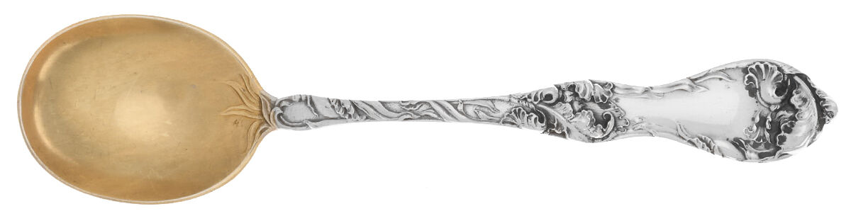 Les Cinq Fleurs (Sterling, 1900, No Monos) Large Chocolate Spoon by Reed & Barton-1