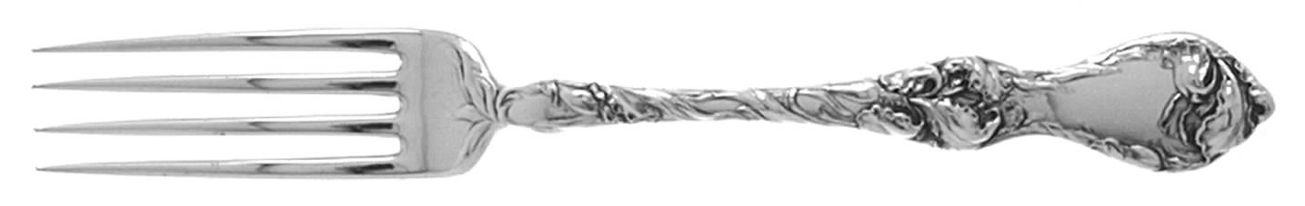 Les Cinq Fleurs (Sterling, 1900, No Monos) Fork by Reed & Barton-1