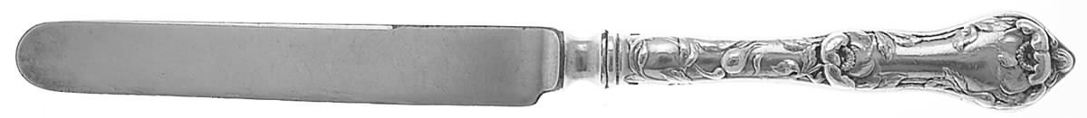 Les Cinq Fleurs (Sterling, 1900, No Monos) Hollow Handle Youth Knife by Reed & Barton-1