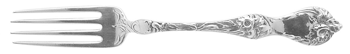 Les Cinq Fleurs (Sterling, 1900, No Monos) Fork by Reed & Barton-1