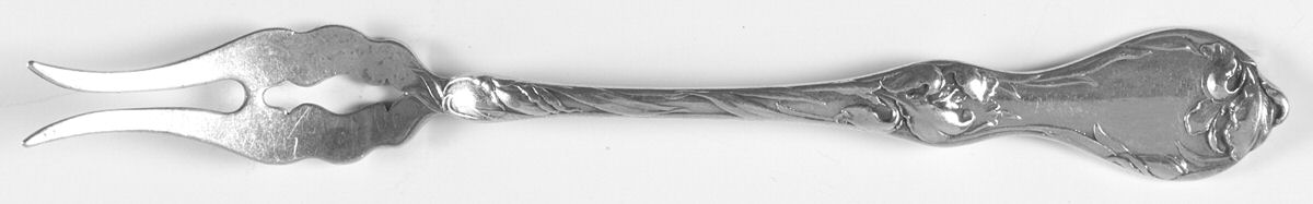 Les Cinq Fleurs (Sterling, 1900, No Monos) Two-Tine Butter Pick by Reed & Barton-1