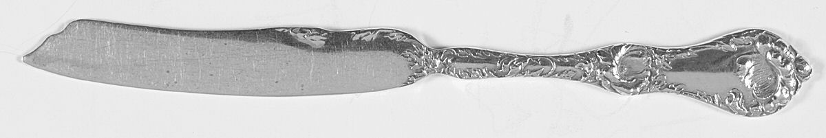 Les Cinq Fleurs (Sterling, 1900, No Monos) Individual Solid Fruit Knife by Reed & Barton-1