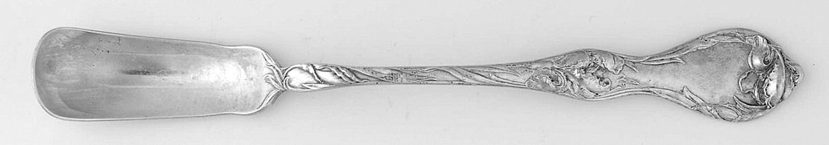 Les Cinq Fleurs (Sterling, 1900, No Monos) Large Horseradish Serving Spoon by Reed & Barton-1