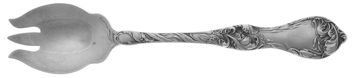 Les Cinq Fleurs (Sterling, 1900, No Monos) Small Ice Cream Fork by Reed & Barton-1