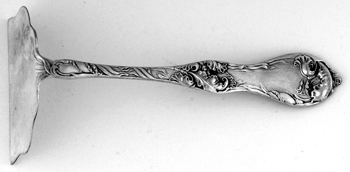 Les Cinq Fleurs (Sterling, 1900, No Monos) Food Pusher Solid by Reed & Barton-1