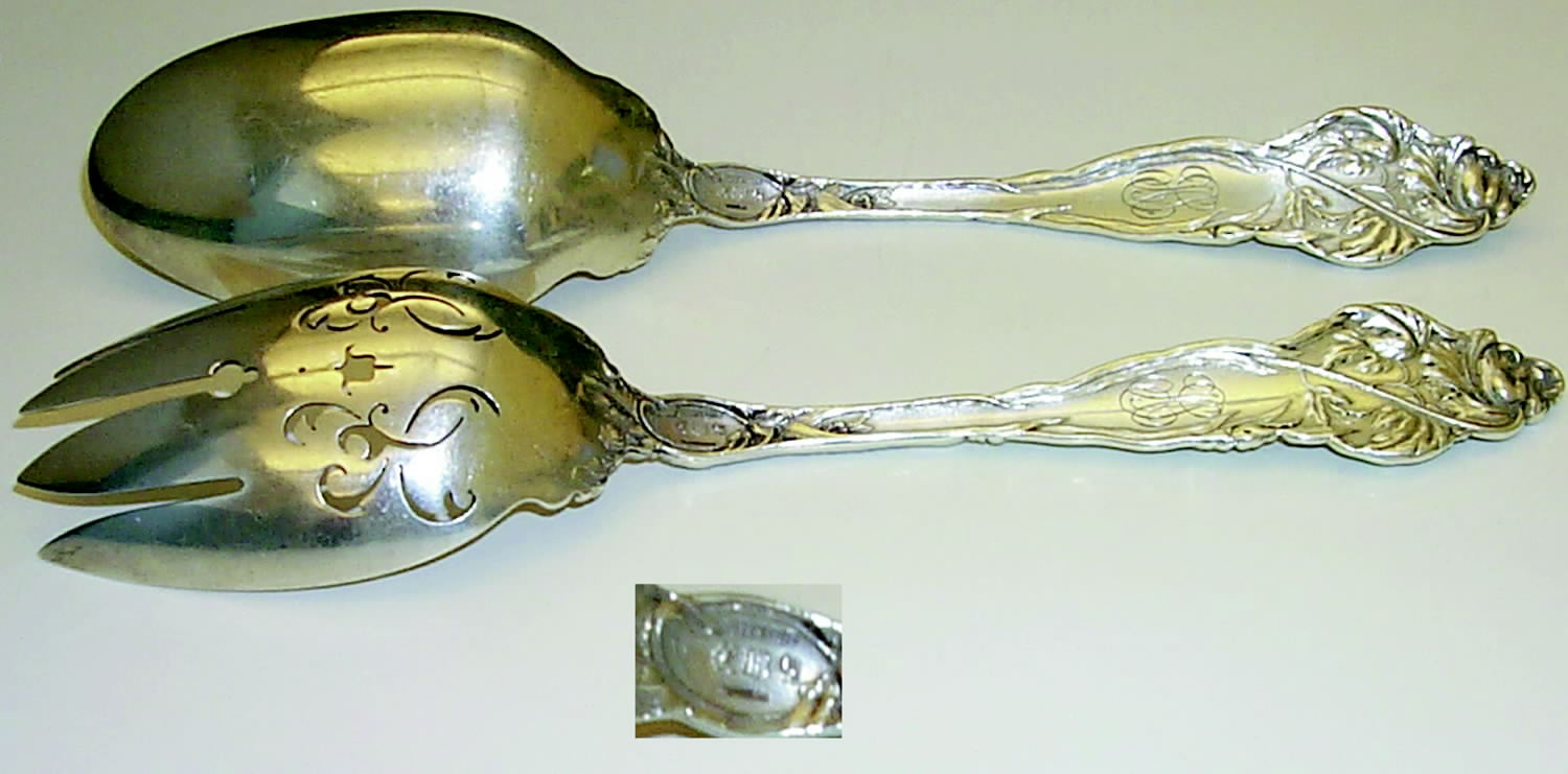 Les Six Fleurs (Sterling, 1901) Solid Serving Set by Reed & Barton-1